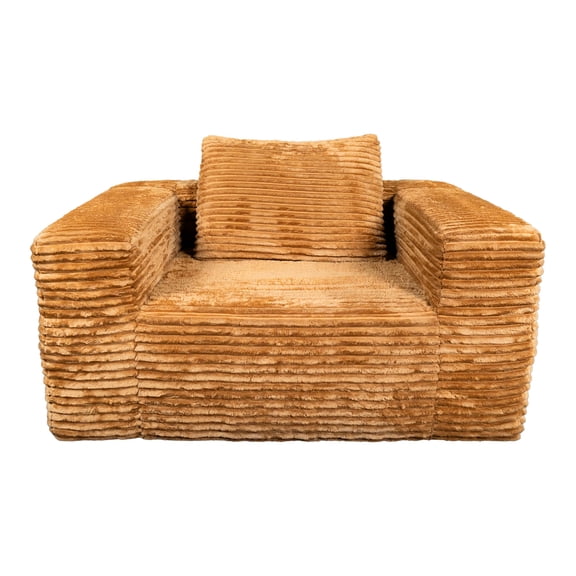 Bean Bag Chair for Living Room with Armrests, Single Sofa Couch for Bedroom Dorm, Comfortable Lounge Lazy Sofa with Durable Foam Filling and Soft Fabric