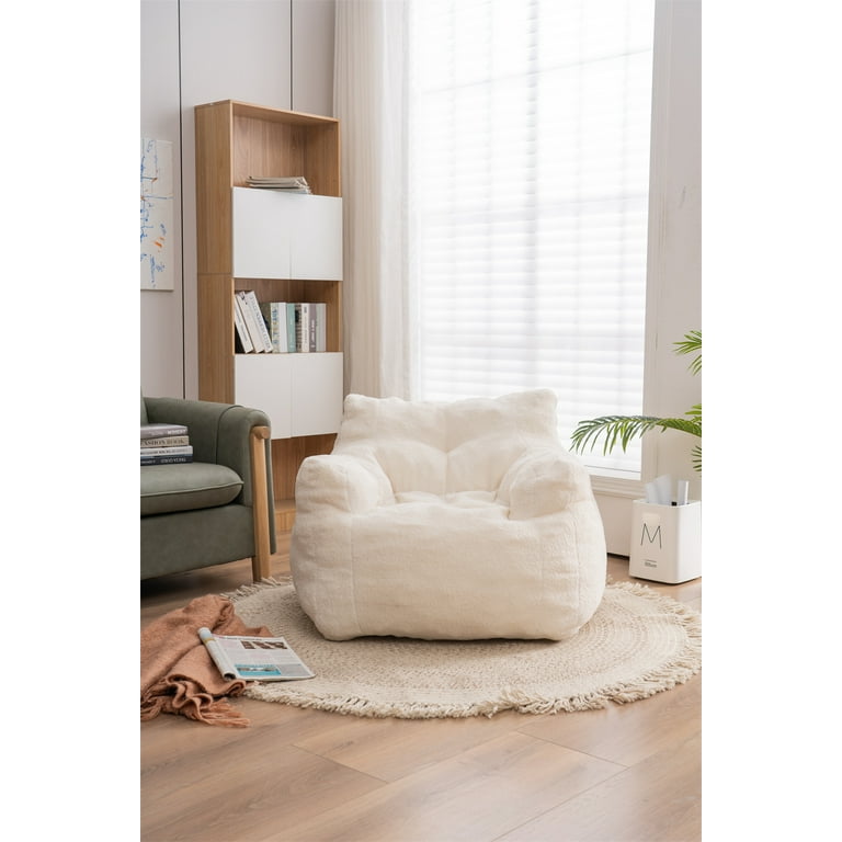 Bean Bag Chair Modern Tufted Upholstered Bean Bag Chair with