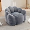 thumbnail image 1 of Bean Bag Chair, Oversized Lounge Floor Sofa with 26.7" Deep Seat, Comfy Lazy Floor Couch with High-Density Foam for Bedroom, Living Room, Apartment, Gray, 1 of 7
