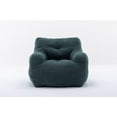 thumbnail image 1 of Bean Bag Chair with Soft Teddy Fabric, Comfy Lazy Sofa with Comfortable Seat Cushion and Backrest, Floor Sofa Armchair with High Resilience Foam for Living Room, Bedroom, Weight Capacity 250 LBS, 1 of 7