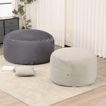 MAYEERTY Bean Bag Chair for Adults, Foam Filled Furniture with Soft Removable Cover, Comfy Kids Sofa for Living Room Bedroom Dorm, 4 Feet