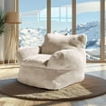 Bean Bag Chair for Adults & Kids Bean Bag Couch with Armrest Fluffy