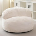 thumbnail image 1 of Bean Bag Chairs for Adults, Giant Bean Bag Sofa Chair with Pocket, Faux Fur Bean Bag Couch with Filler, Large Big Lazy Sofa Accent Chair Floor Chair for Living Room, Bedroom, Dorm Room, 1 of 16
