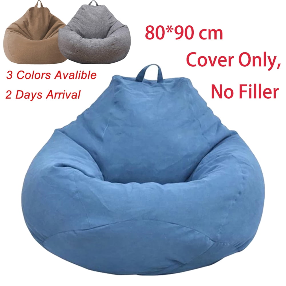 Bean Bag Chairs Cover for Adults Teens Kids Candey Stuffed Animal Storage Bing Bag Cover Lazy Lounger Comfy Chairs Cover Big Round Sofa Covers Dorm