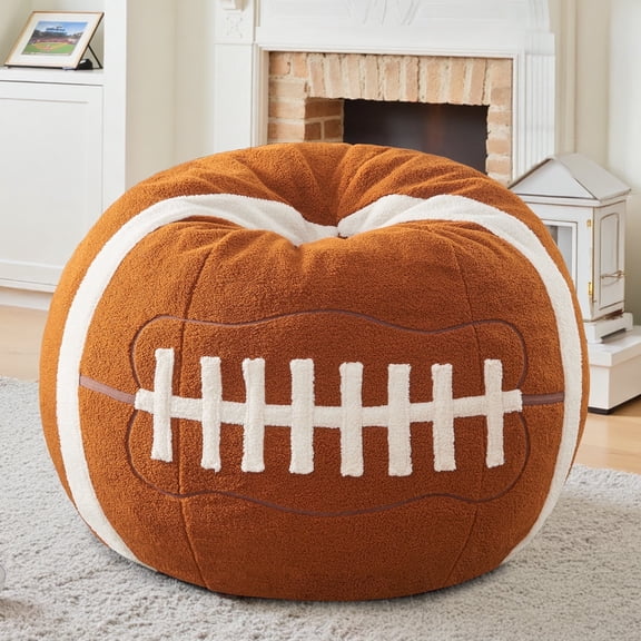 XIECUVA Bean Bag Chair for Adults, High-Rebound Memory Foam Beanbag Chairs with Removable Cover for Living Room Bedroom, 44 Inches