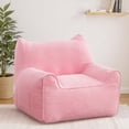 thumbnail image 1 of Lusimo Bean Bag Chair for Adults Teens, 3FT Lazy Memory Foam Bean Bag Sofa for Bedrooms, Cat-Ear Design Couch with Corduroy Washable Cover , Lounge Chairs with Pocket for Gaming, Reading, Pink, 1 of 10