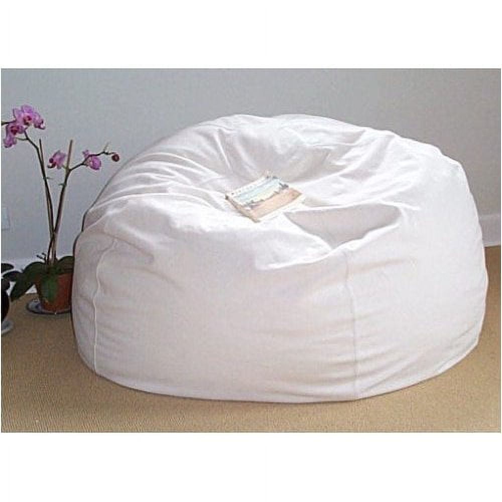 ComfyBean Adult Bean Bag Lounger - Organic Cotton Natural / Superfill