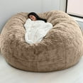 thumbnail image 1 of Bean Bag Covers for Adults, 6ft Giant Bean Bag Cover, Soft Fluffy Dutch Velvet Bean Bag Bed (No Filling), Oversized Lazy Sofa Cover Beanbag Lazy Sofa Bed Cover, 1 of 5