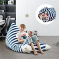 thumbnail image 1 of Bean Bag Covers Navy Microfiber 55"x35" Microfiber Storage, 1 of 7