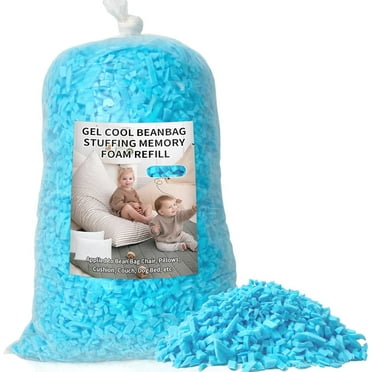 Bean Bag Filler, 10lbs Shredded Memory Foam Filling, Soft Pillow Stuffing Bean Bag Refill Foam for Couch, Cushion, Stuffed Animals, Dog Bed, Arts Crafts