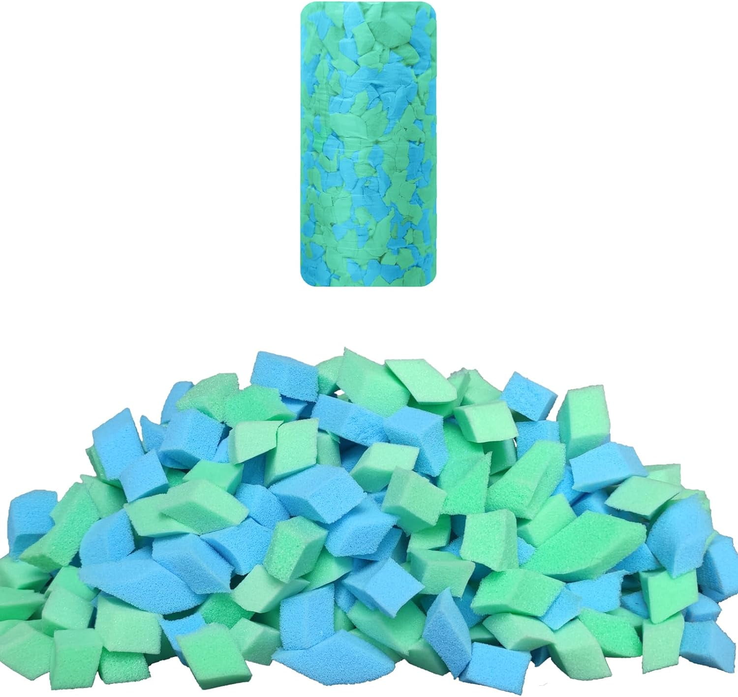 Bean Bag Filler, 5 Pounds Comfortable and Soft Shredded Memory Foam Filling Without Gel, Premium Random Colors BeanBag Stuffing for Various Pillows/Punching Bag/Couch Cushions/Pouf/Dog Bed
