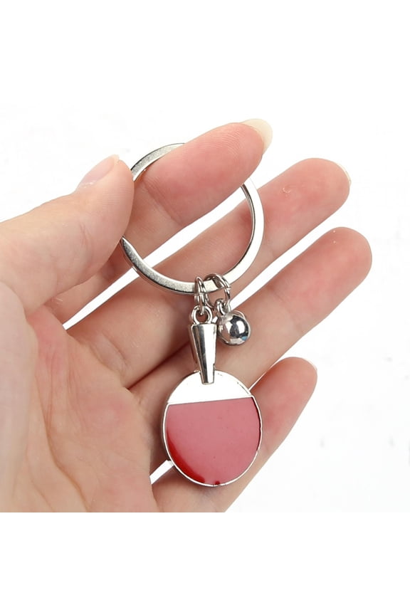 Bean Bag Filling Animal Clip PONG BALL BAT ALLOY KEYCHAIN TABLE TENNIS RACKET KEY RING SOUVENIR SPORTS ENTHUSIASTS, Table Tennis Keychain, Table Tennis Key Paper Craft