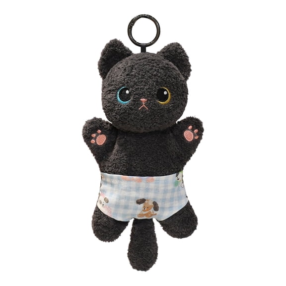 Bean Bag Little Cat Plush Toy, Cute Stuffed Kitten Doll, Soft Cuddly Kitty Plushie, Decorative Animal Figure For Desk, Small Weighted Plush, Cozy Travel Companion