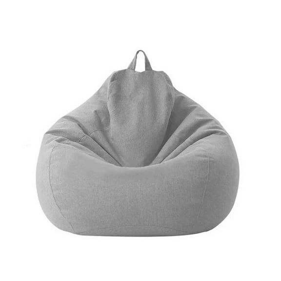 1Pc Classic Sofa Chairs Lazy Lounger Bag Storage Chair Indoor Outdoor For Home Garden Living Room Linen, Grey One Size