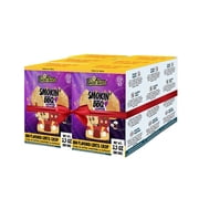 Bean Bites | Smokin  BBQ Lentil Crisp 3.53 oz 100 g PACK OF 6 | Round Crunchy Crisps|&nbsp; Heat in Oven up to 60 secs, Plant Based Protein, Vegan Crisps, Healthy Poppadom Snack By Pride of India