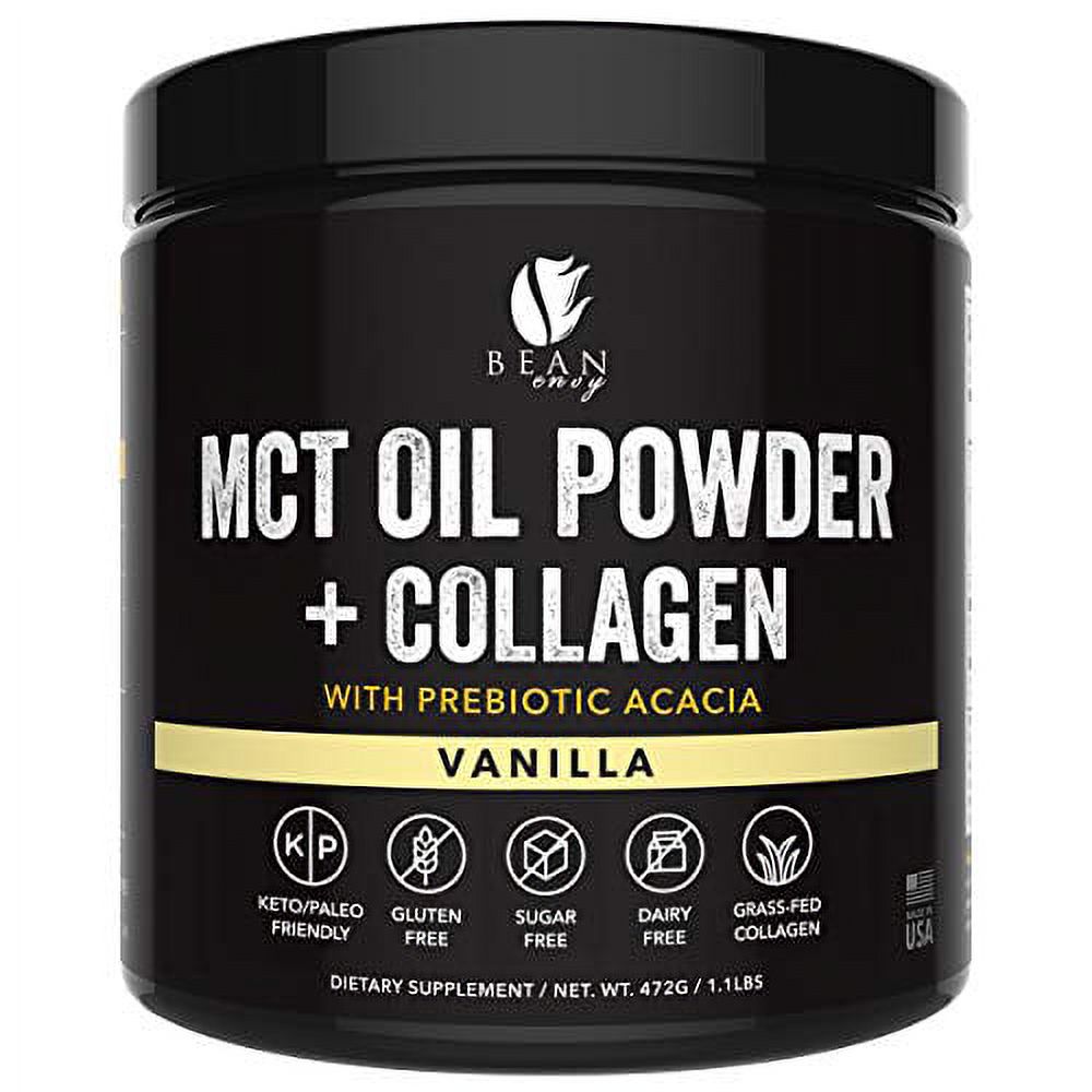 Bean Envy MCT Oil Powder with Collagen and Prebiotic Acacia Pure MCT