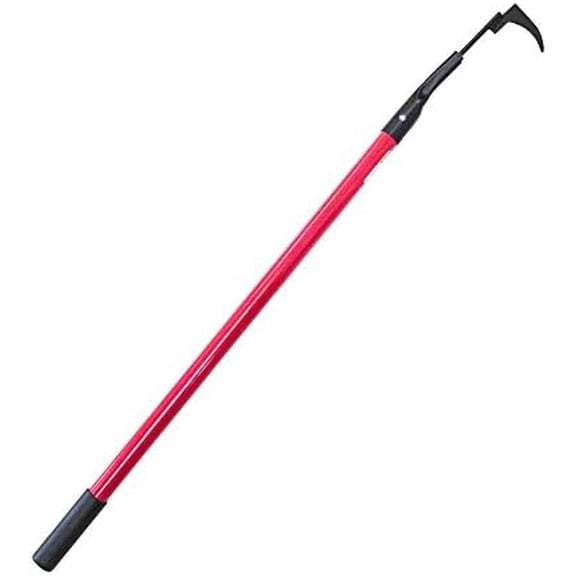 Bean Hook/Paver Weeder - 7-Gauge Heavy-Duty Steel with Fiberglass Handle, Rubber Grip for Comfort, Rust-Resistant, Ideal for Pavers, Cracks and Weed Removal - 100% Made in The USA, 46.5"