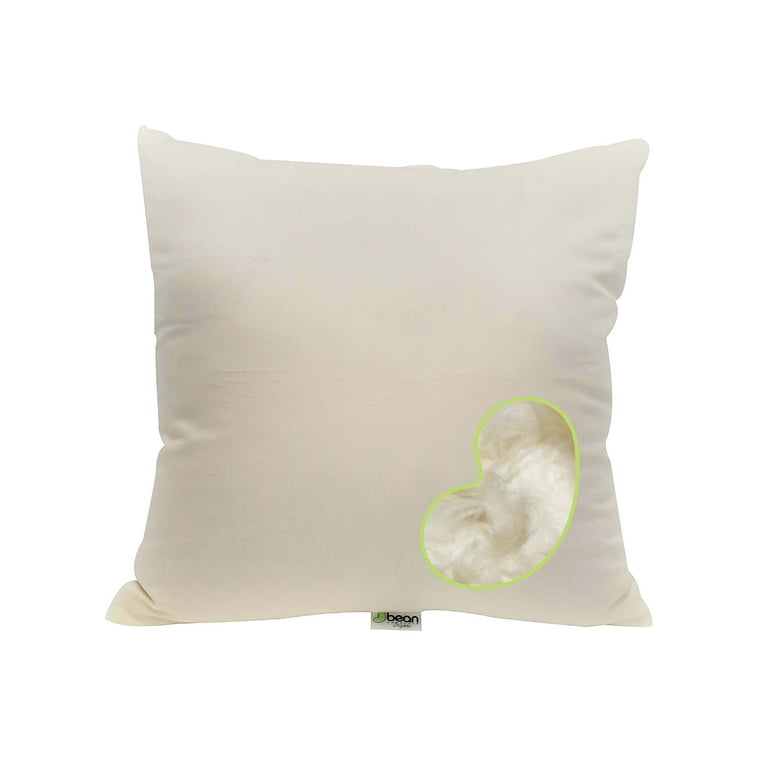 Bean Products Cotton Euro Pillow with Kapok Fill Soft Bed Pillow