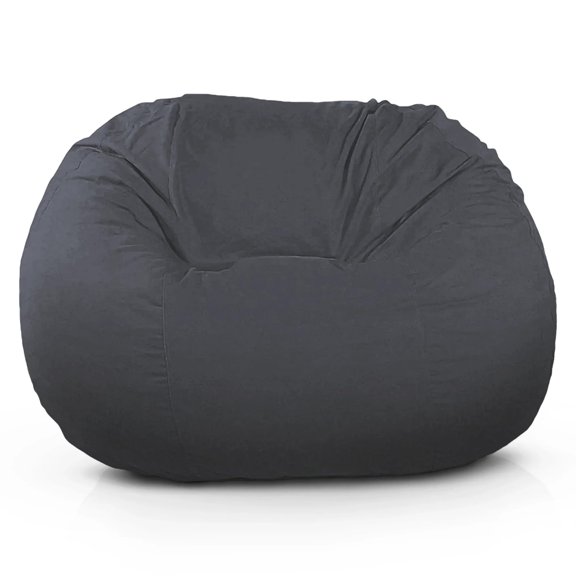 Bean Products Hemp Loveseat | Filled w/Polystyrene Beads & CertiPUR Foam | Made in USA | 53”W, 38”L, 38”H | Fits Two Sitting Adults | Perfect for Adults, Teens & Kids | Stone Gray