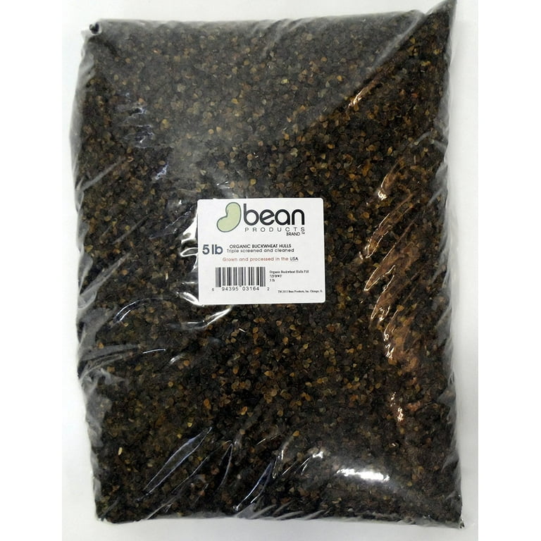 Buckwheat Hull Filling Eco Friendly 5 LBS Organic Refill Soft and Comfortable Stuffing for Pillow Pet Bed Bean Bag