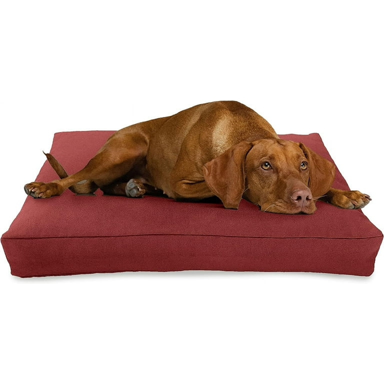 Dog Bed Eco Friendly Organic cushion Washable Removeable Cover Joints Weight Hemp Medium Size Breeds Soft Dog Bed 36 x 24 x 5