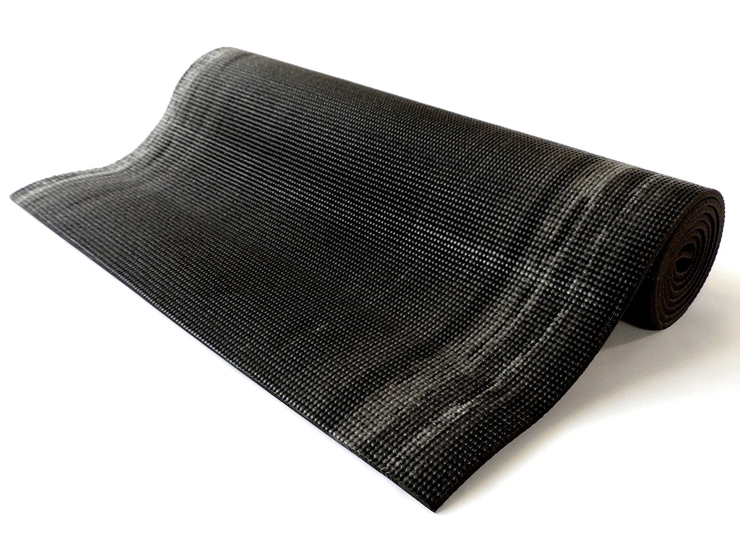 Yoga Mat - Eco-Friendly 6mm Non-Slip Adults and Kids, Foldable Rubber Exercise Mat for Comfortable Workout - Graphite