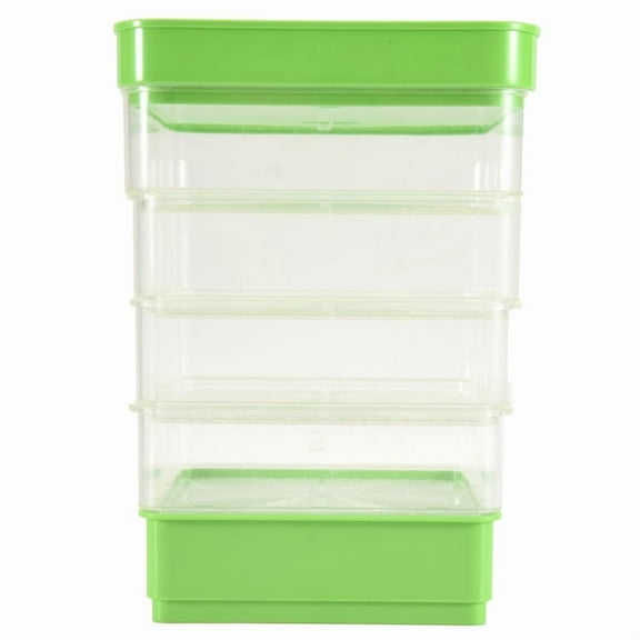 Bean Seed Germination Kit, Micro-Green Plant Growing Tray, Drain Four-Tier Stackable Sprout Kit