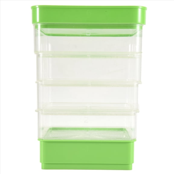 Bean Seed Germination Kit, Micro-Green Plant Growing Tray, Drain Tray, Four-Tier Stackable Sprout Growing Kit