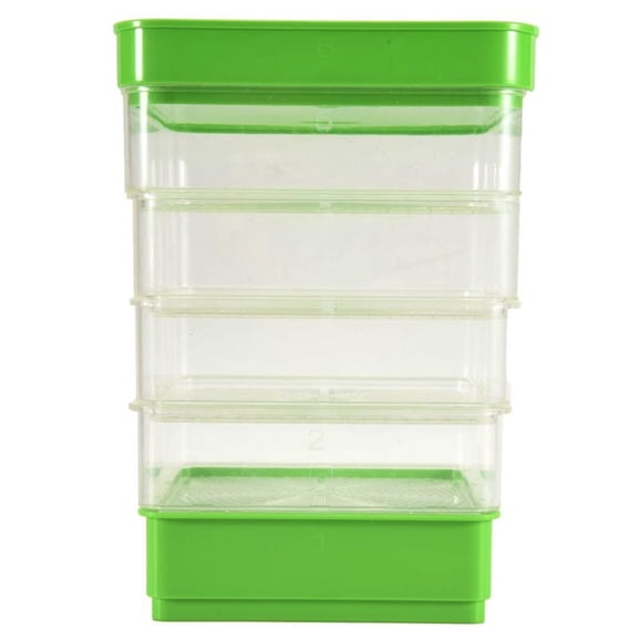 Bean Seed Germination Kit, Micro-Green Plant Growing Tray, Drain Tray, Four-Tier Stackable Sprout Growing Kit