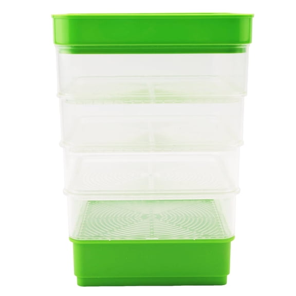 Bean Seed Germination Kit, Micro-Green Plant Growing Tray, Drain Tray, Four-Tier Stackable Sprout Growing Kit