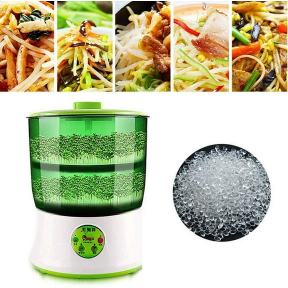 Bean Sprouts Machine Automatic Seed Bean Sprouting Growing Machine 2 Layer Cereal Tool