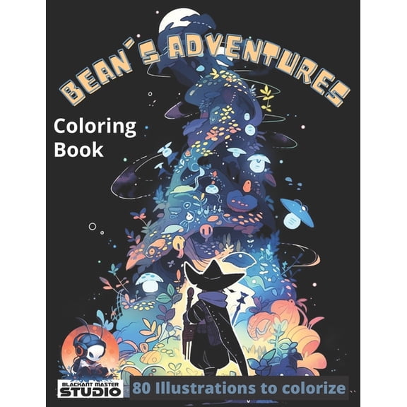 Bean's Adventures: 80 Illustrations to colorize, (Paperback)