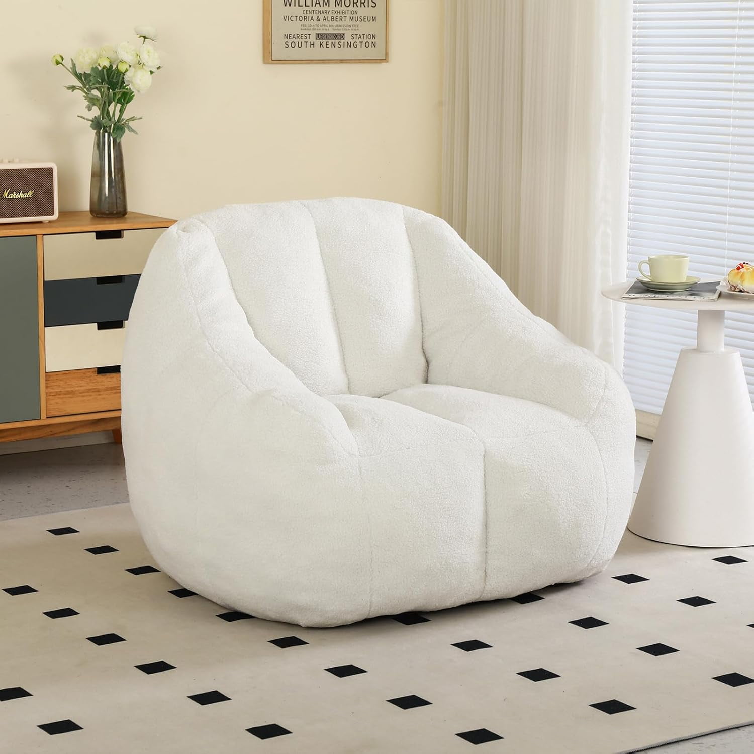 Beanbag Chair, Filled Bean Bag Chairs, Stuffed Bean Bag Chair with ...
