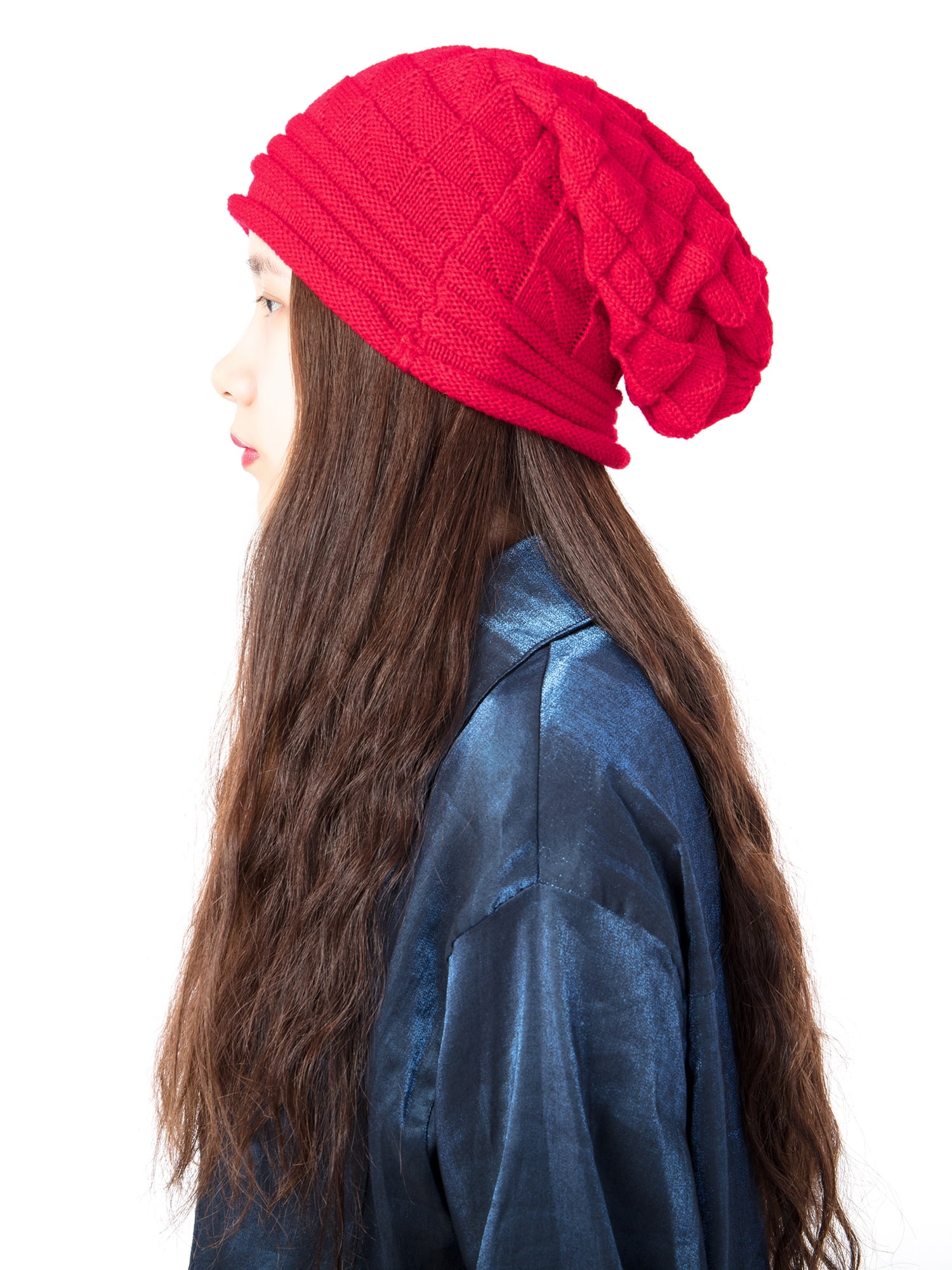 Nollia Soft Knit Slouchy Beanie For Women - Lightweight Crochet Beret, One Size, Multiple Colors