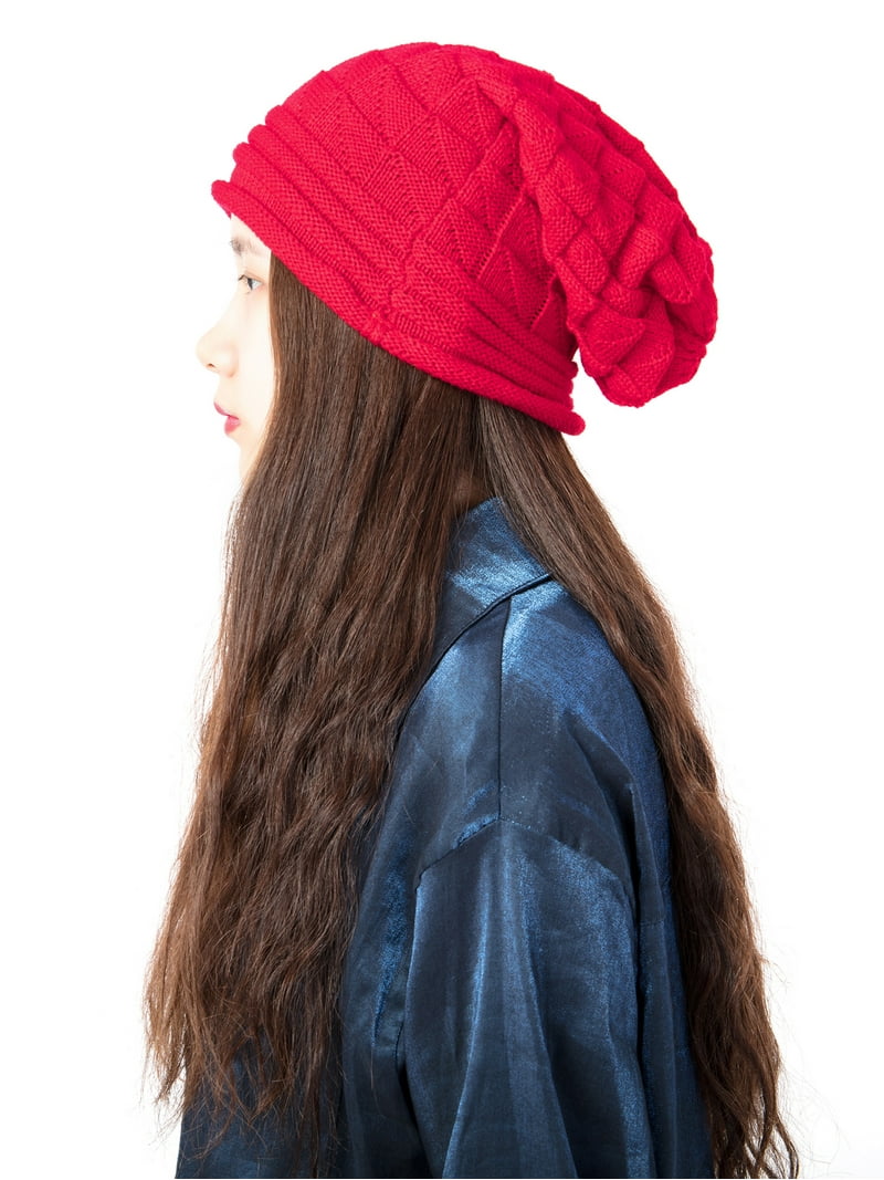 Beani Hats Very Soft for Women Knit Baggy Beanie Hat Winter Warm