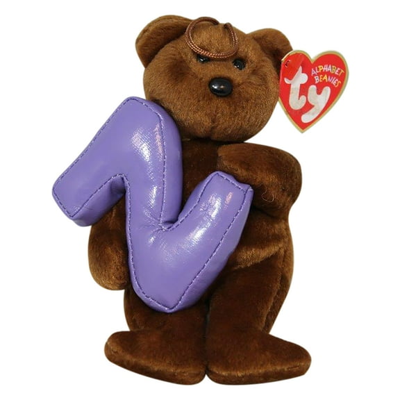 Beanie Babies Alphabet Letter Z Bear Beanie Baby Plush