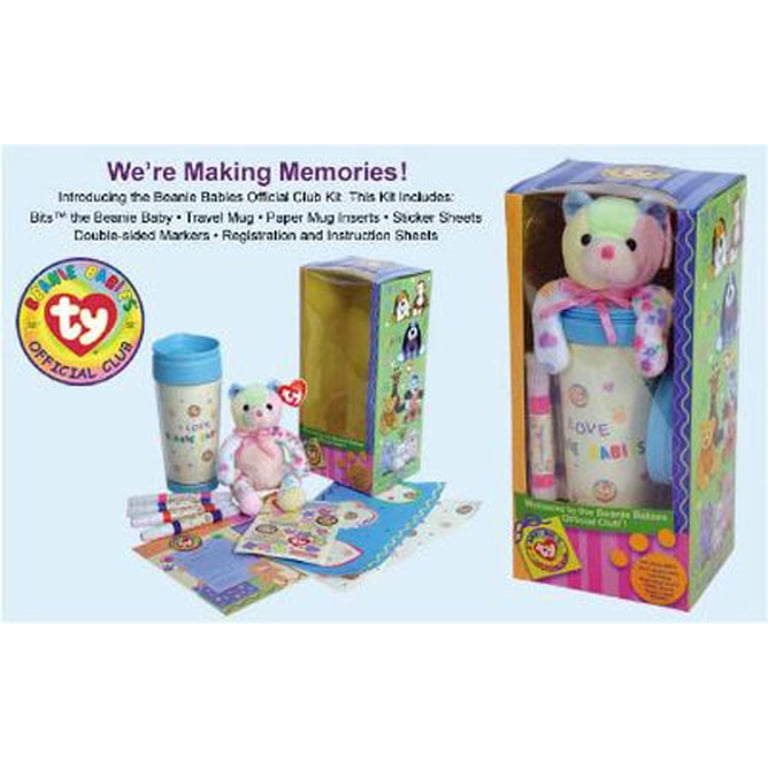 TY Beanie Babies Official Club Kit - w/ BITS the Bear (plus Travel TY Beanie Babies Official Club Kit - w/ BITS the Bear (plus Travel