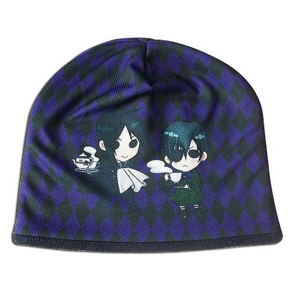 Beanie - Black Butler - SD Sebastian & Ciel Book of Circus Cap Hat Anime ge88103