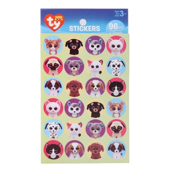 Beanie Boos Stickers 96/Pkg-Pet