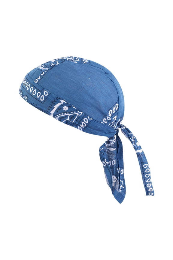 Beanie CAPS Breathable Headcloth Quick Dry Headscarf Sweat Absorbing Headband blue