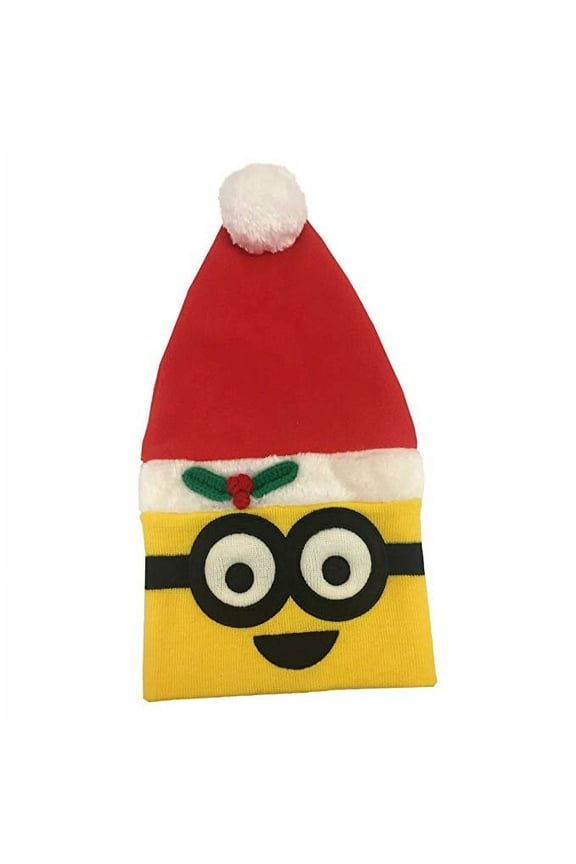 Beanie Cap - Despicable Me - Santa Hat in Yellow & Red New 118499