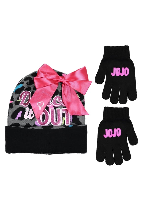 Nickelodeon Girls Jojo Siwa Hat Gloves Set