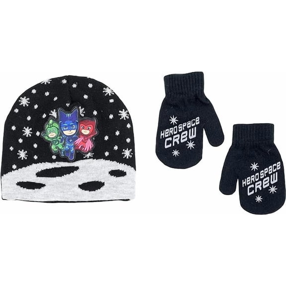 Beanie Cap - PJ Mask - Hero Space Crew w/mitten