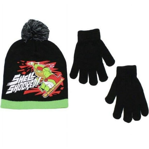 Beanie Cap - TMNT - Ralph Red Black Set w/Glove