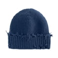 thumbnail image 1 of Beanie Cap for Women Winter Ski Hat Hip-hop Cuffed Hat Navy, 1 of 5