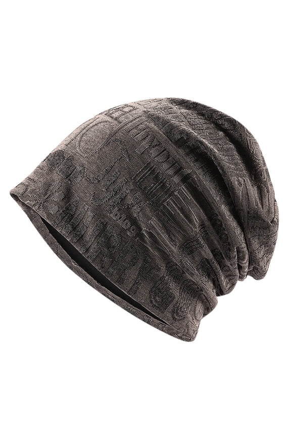 Beanie Chemo Hat Cancer Headwear Skull Hat Knitted Hat Nightcap Skull Cap For Women Men C-Brown