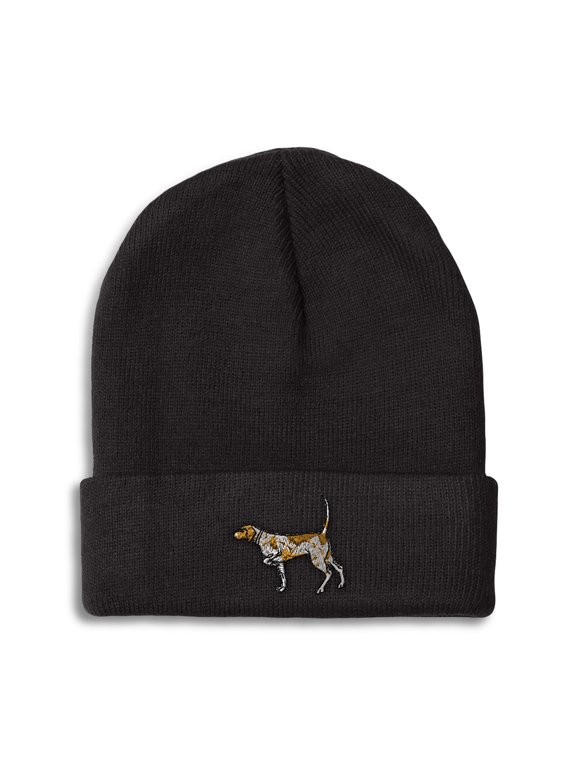 Beanie German Shorthaired Pointer Embroidery, One Size, Black