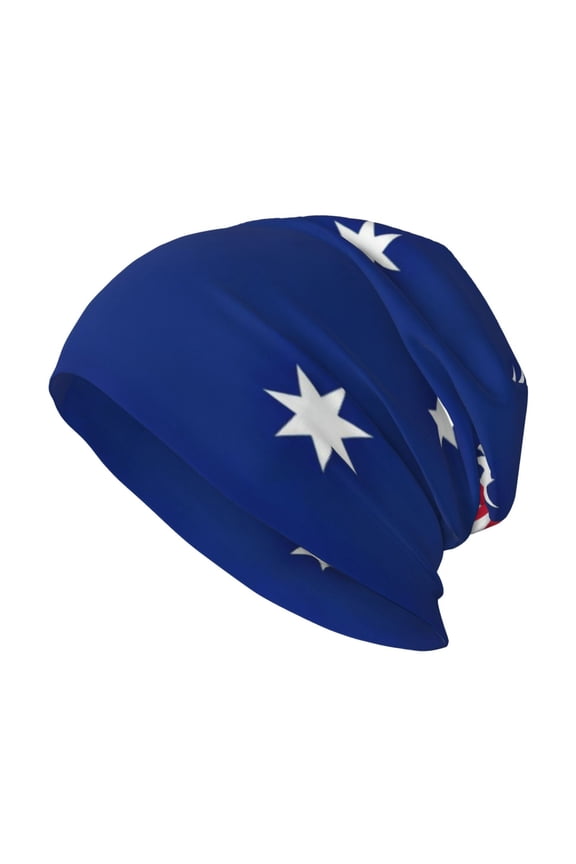 Beanie Hat Australian Flag Hip-Hop Warm Skull Caps Unisex Baggy Beanie For Women