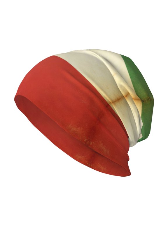 Beanie Hat Flag Of Italy Hip-Hop Warm Skull Caps Unisex Baggy Beanie For Women