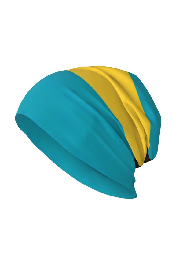 Beanie Hat Flag Of The Bahamas Hip-Hop Warm Skull Caps Unisex Baggy Beanie For Women